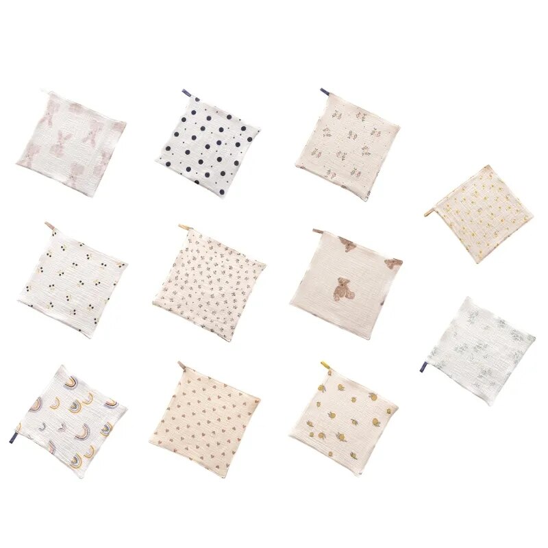 Baby Bibs Newborns Cotton Drooling Bibs Face Cloth Super Absorbent Eating Bibs