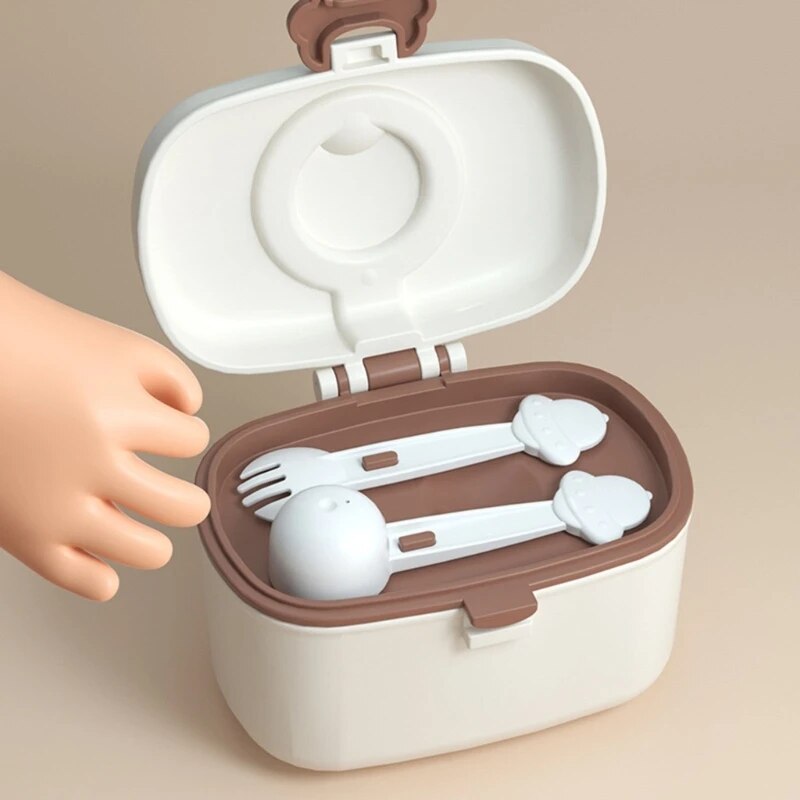 Portable Dry Food Container Box Baby Rice Organizing Case Formula Dispenser Box