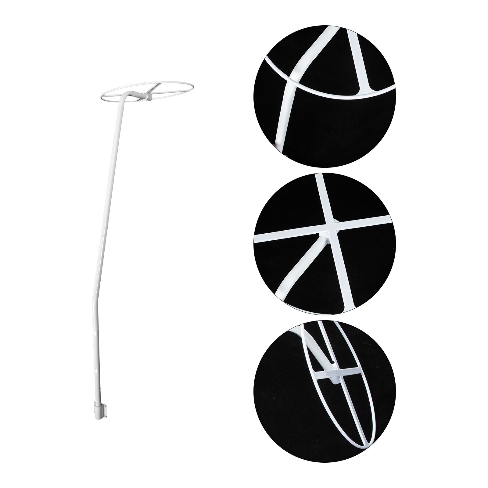 Crib Canopy Holder Mosquito Net Stand Holder Set Metal Adjustable Clip- On Stand Bracket for Rack Mosquito Net Accessories