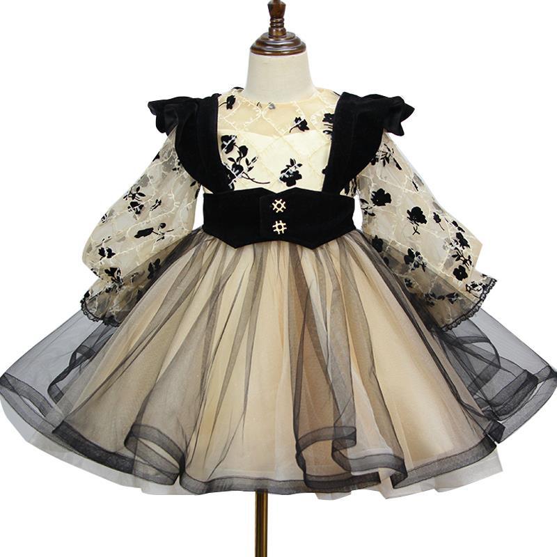 Baby Girls 1st Birthday Baptism Princess Ball Gown Children High-End Wedding Party Performance Dresses y1034