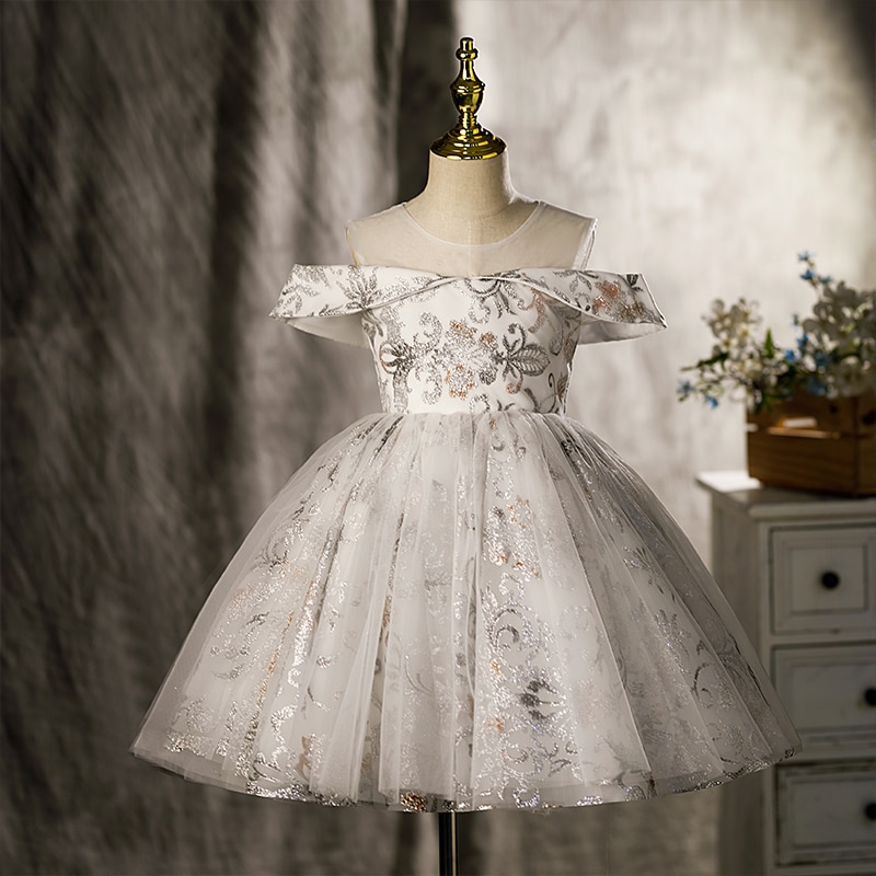Infant Girl Dresses Girl Ball Gown Tutu Princess Dress Beads Lace Baby Girl Dress 1st Birthday Party Dress Wedding Girl Clothes