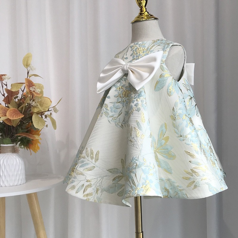 Baby Girl Clothes Bow for 1 Years Dress Kids Girls Birthday Toddler Birthday Party Princess Baptism Dress Knee-Length Vestidos