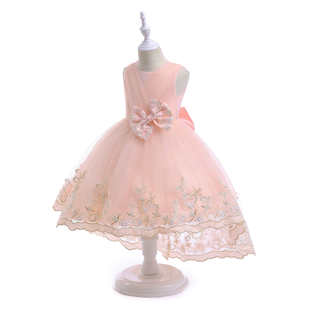 Girls Party Dresses 110cm-150cm Kids Trialing Skirt Birthday Dress Wedding Princess Ball Gown Photograph