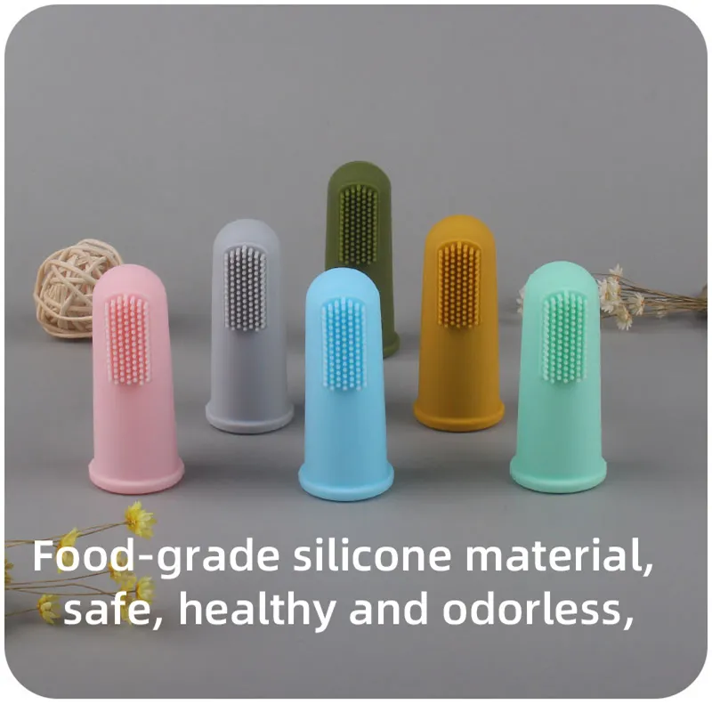 Baby Finger Toothbrush Children's Teether Infant Tooth Teeth Clean For Babies Brush Food Grade Silicone Bebes Oral Health C