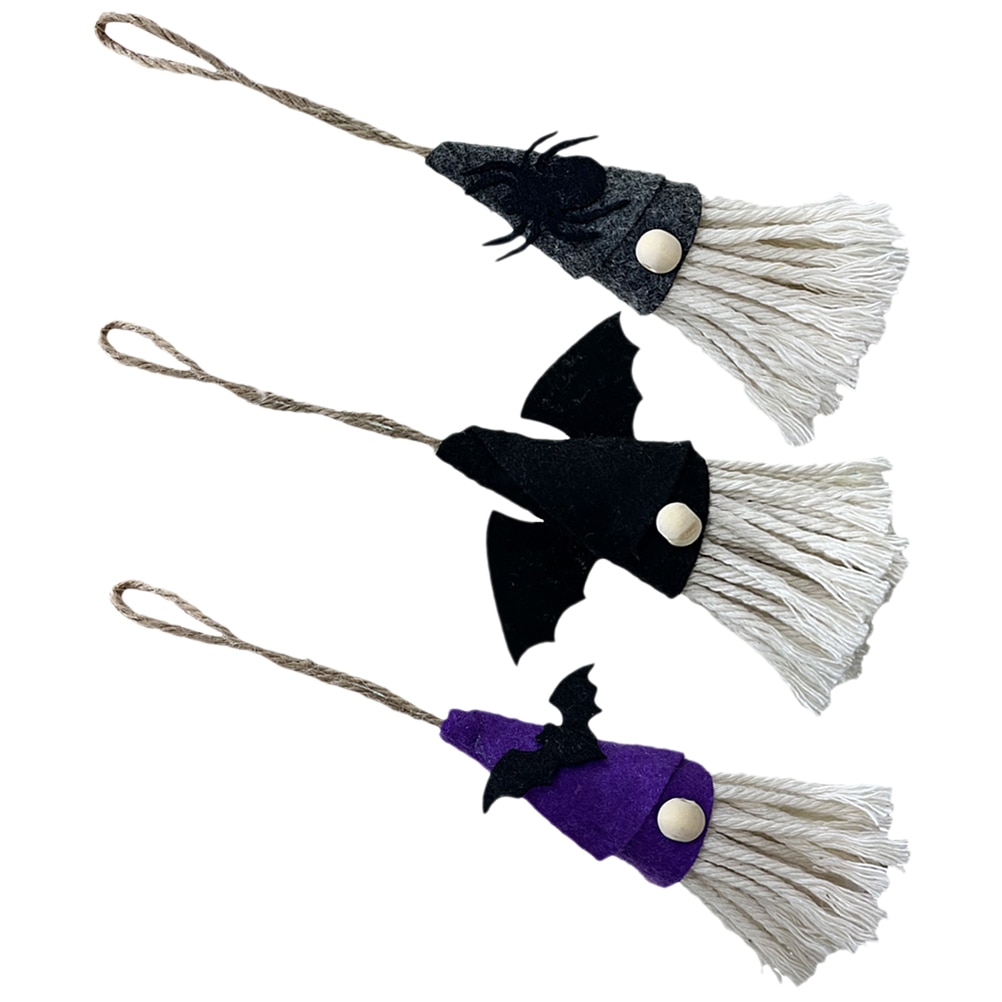 3 Pcs Halloween Gnome Hanging Decor Pendant Small Ornament Cotton Party Decoration
