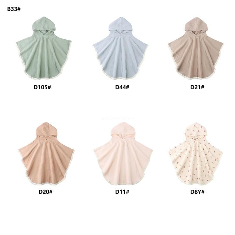 Newborn Baby Bathrobe 2-layer Toddlers Receiving Blanket for Infant Boys Girls