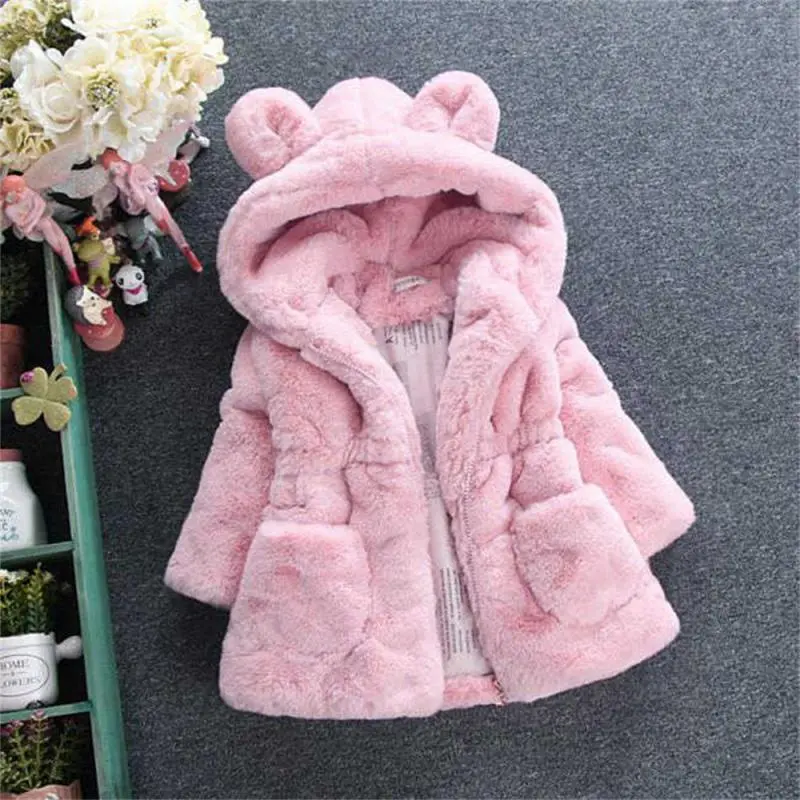 Thickened Thickened Cotton Cotton Fur Cotton Coat Girls Wool Sweater Imitation Fur Autumn And Winter