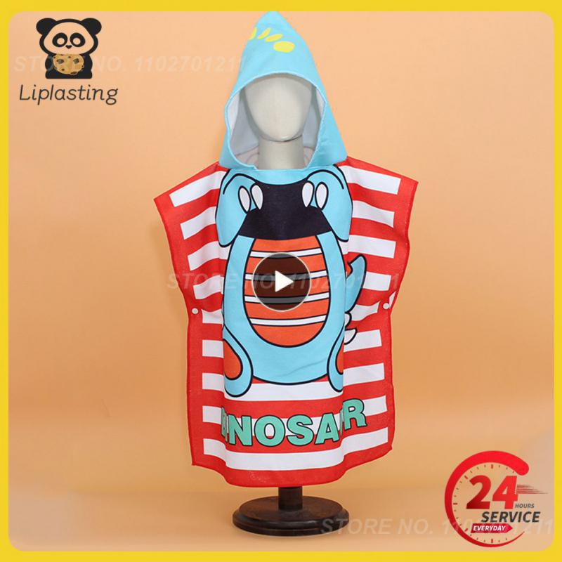 1~8PCS Cartoon Baby Bath Towel Girl Boy Baby Towel Newborn With Hood Microfiber Cotton Hooded Beach Towel Newborn Cape Towel