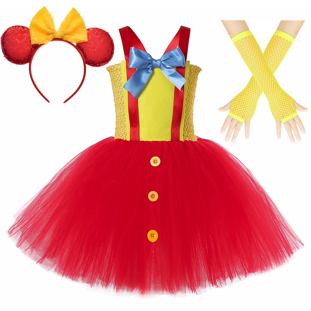 Movie Joker Costume for Girls Carnival Party Clothes Set Creepy Clown Tutu Dress Arthur Fleck Cosplay Halloween Costume for Kids