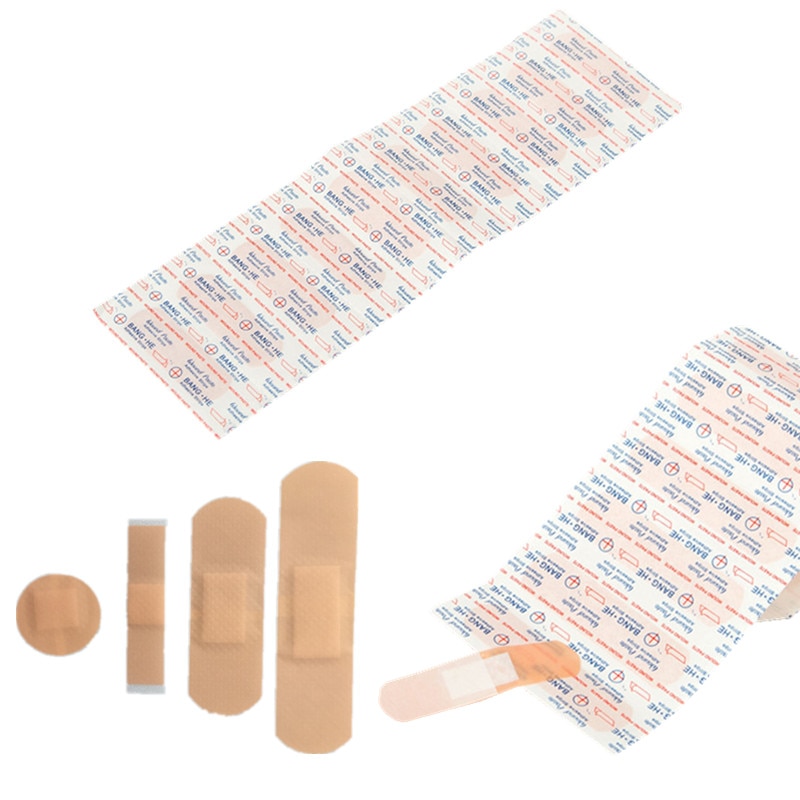 100pcs/set Multiple Shapes Band Aid for Wound Plasters First Aid Adhesive Wound Paster Skin Patches Tape Round Strips Shape