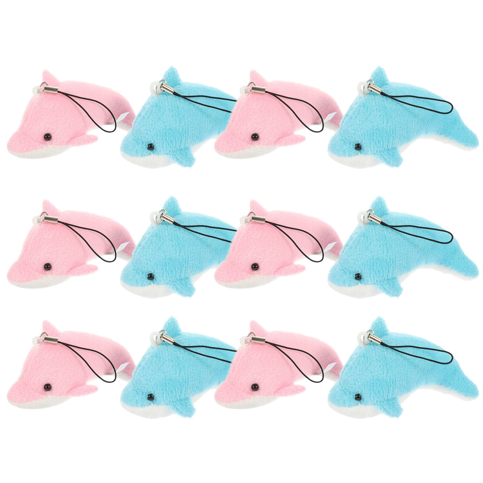 Lovely Bag Pendant Key Chain Wear-resistant Hanging Stuffed Dolphin Tiny Dolphins Decorative
