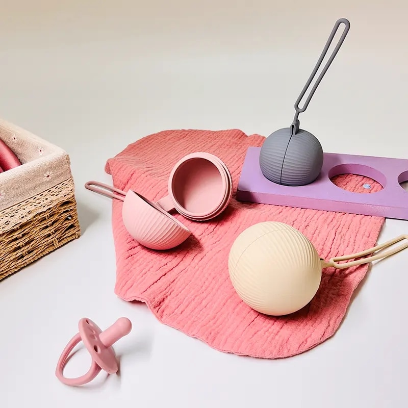 Pacifier Box Baby Travel Portable Soother Container Food Grade Silicone Nipple Dummy Storage Case Infant Nursing Accessory