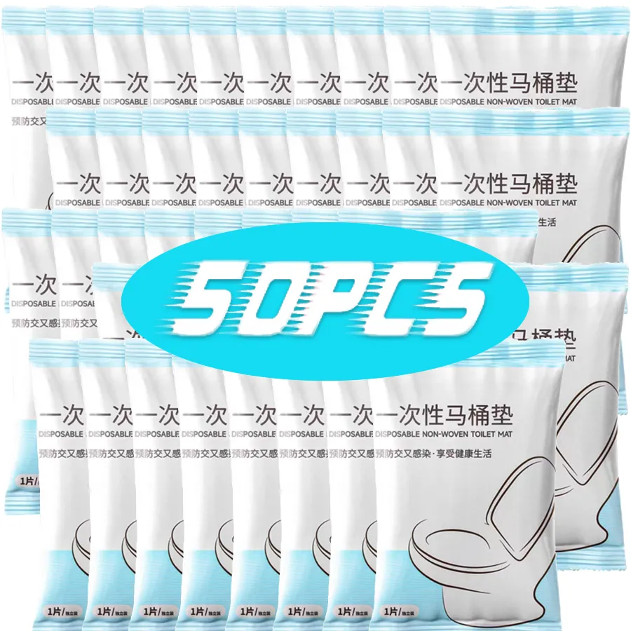 Safety Non-woven Fabric Disposable Toilet Seat Covers Waterproof Toilet Paper Pads Mat Cover for Maternity Hospital Bathroom