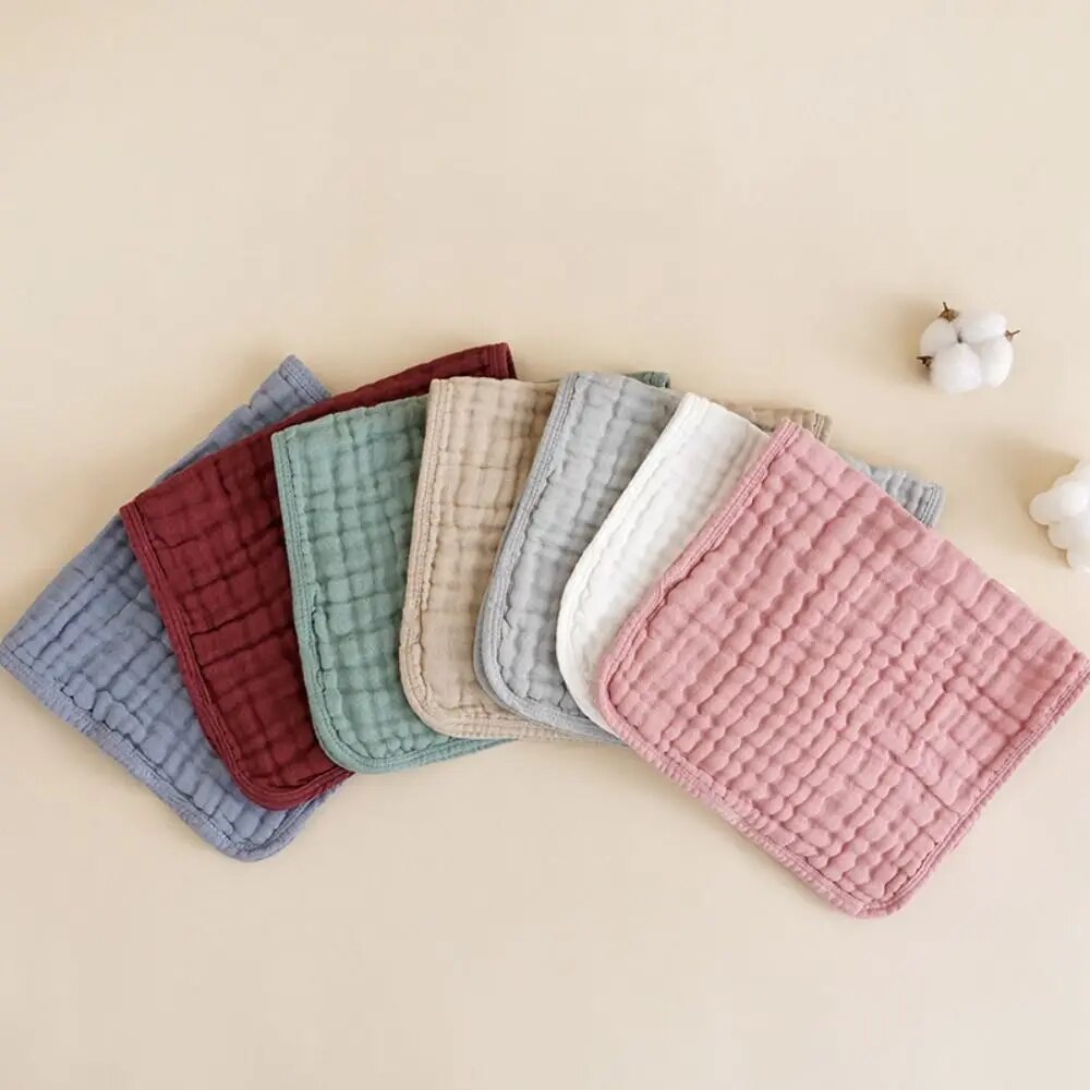 Cotton Baby Muslin Burp Cloths New Large 6 Layers Burping Cloths Breathable Hand Washcloths for Boys Girls