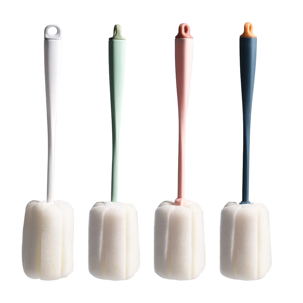 4 Pcs Cup Cleaning Brush Glass Washing Thermal Mug Lengthened Handle Brushes Bottle Eyeglasses Cleaner Long Sponge
