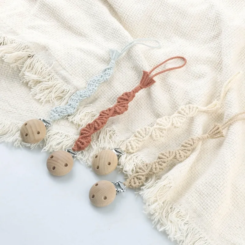 Woven Clip Baby Pacifier Clip Universal Holder Leash for Boys & Girls