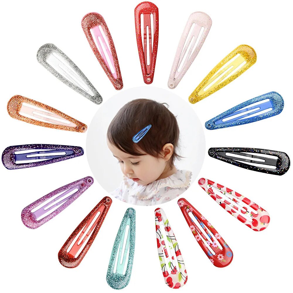 15Pcs/Set BB Clips Snap Hair Clips No Slip Metal Hair Clip Y2K Barrettes for Baby Girls Toddlers Kids Women Accessories