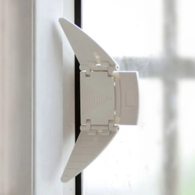 2Pcs/Lot Wing Sliding Window Lock Window Protection Child Protection Baby Safety Proof Securite Window Limiter From Children