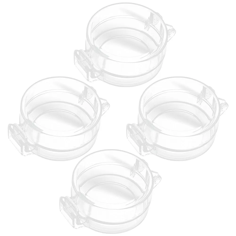4 Pcs Oven Safety Locks Babies Switch Cover Plastic Door Covers Child Proof Anti-reverse No Trace Glue Protective Toddler
