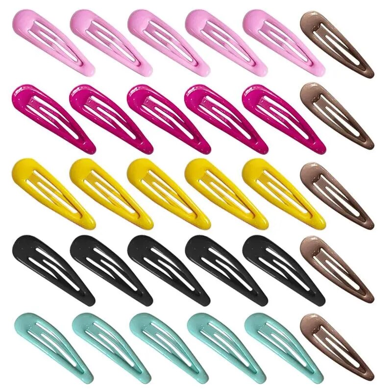 Metal Snap Hair Clip 30Pcs Snap Hair Clips For Women Hair Accessories For Dating School Party Travel Holiday For Women Girls