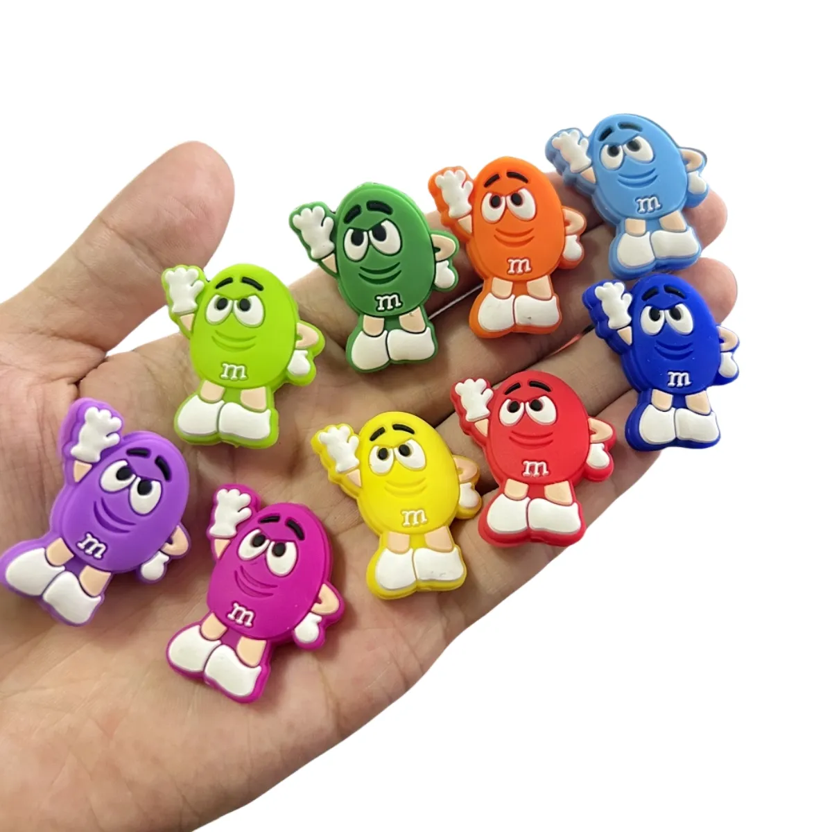10PC M beans Silicone Beads Baby Various Types Bead Teether Beads Baby Toy Manual DIY Nipple Chain Jewelry Accessories Kawai