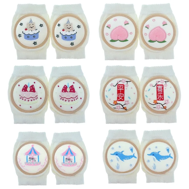 1 Pair Knee Protectors Breathable Safety Kneepad Infant Knee Guards Shower Gift