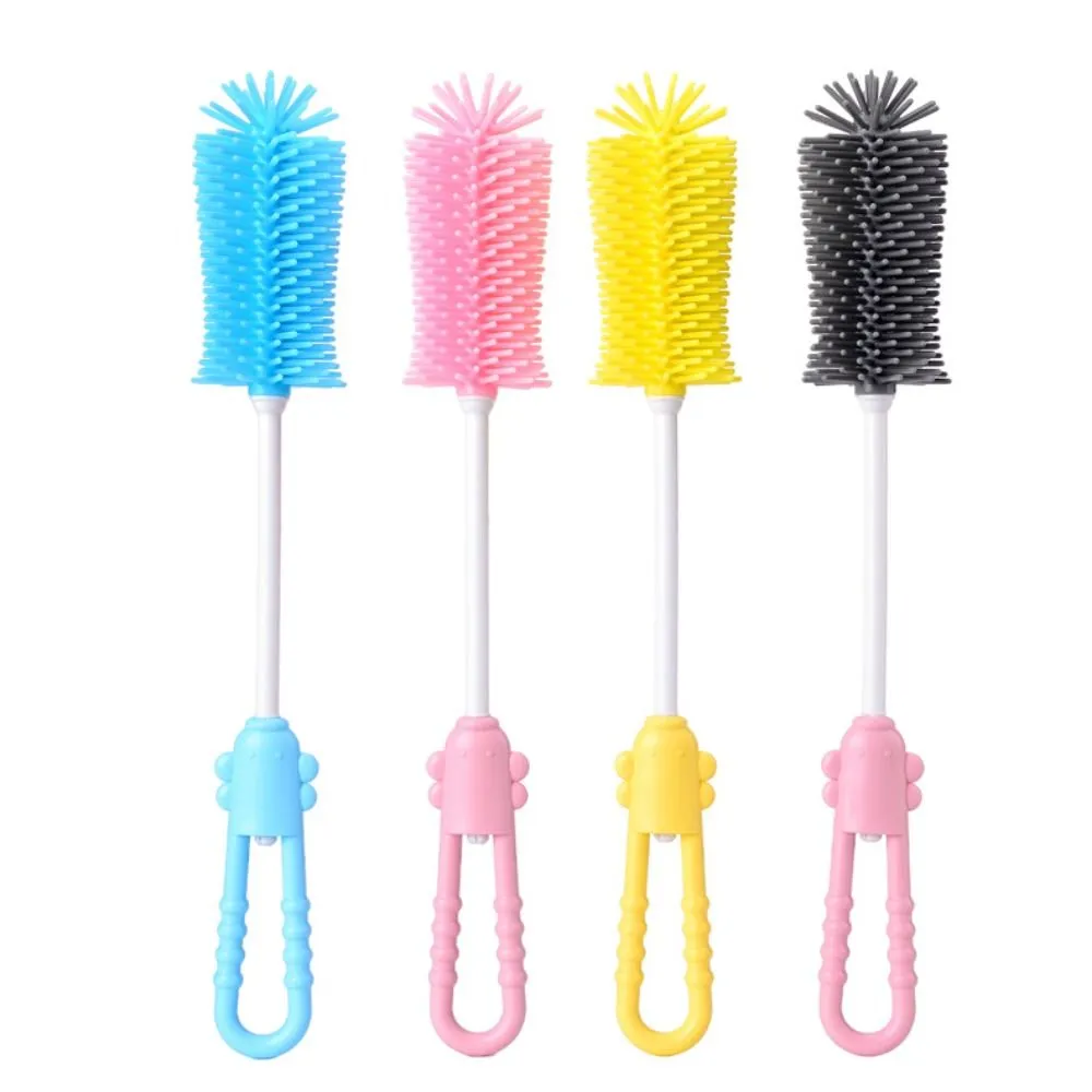 Bottle Cleaner 360 Degree Rotation Soft Head Bottle Cleaning Brush Cup Cleaning Tool Baby Bottle Brush Water Bottle Cleaner