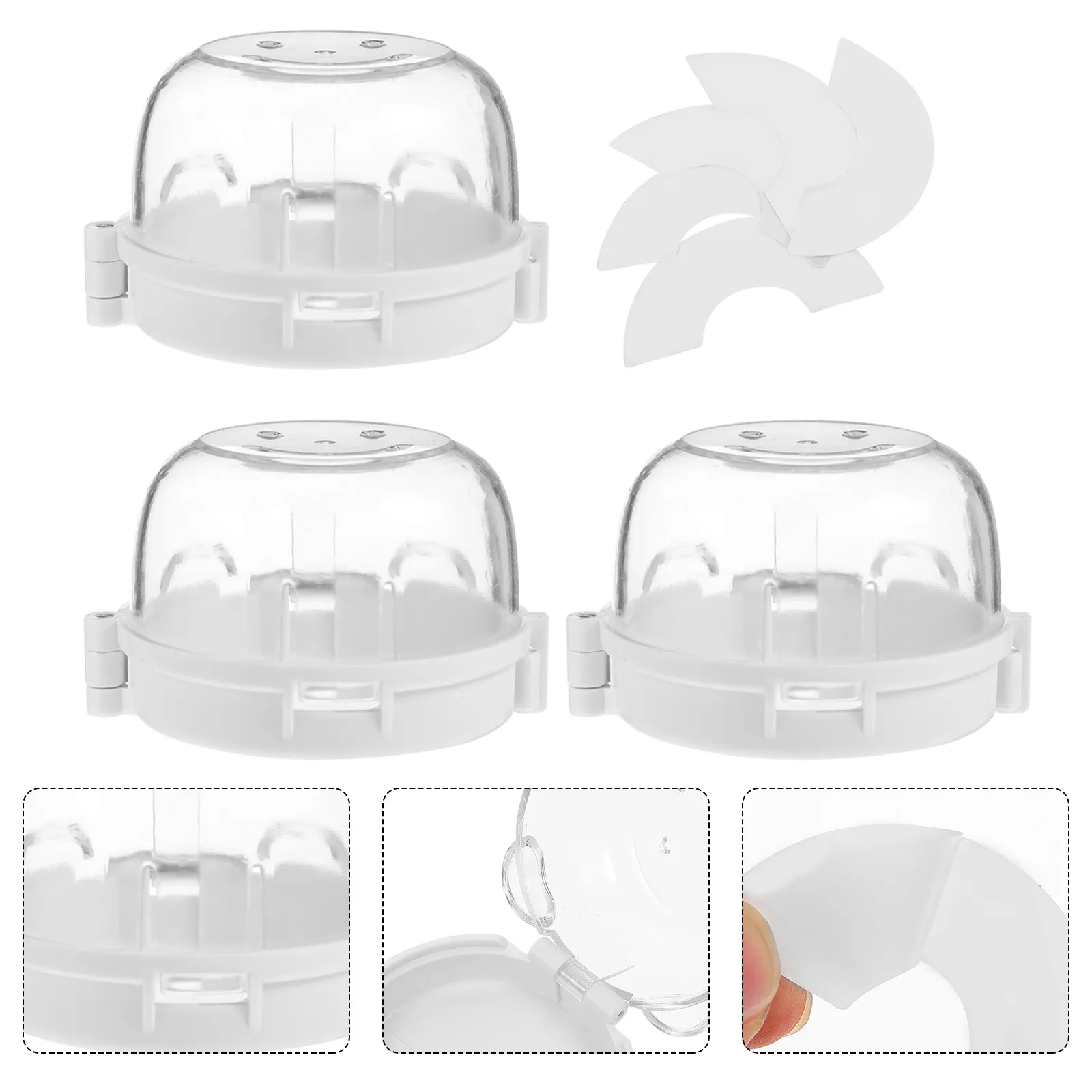 3 PCS Gas Stove Switch Cover Cooker Knob Kitchen Safety Guard Baby Proof &pp Material Protective Covers Child