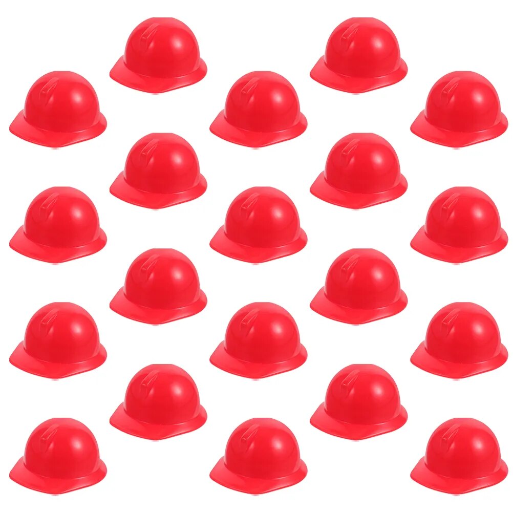 20 pcs Dolls Construction Hat Dolls Hard Hat Dolls Safety Mini Hard Hats