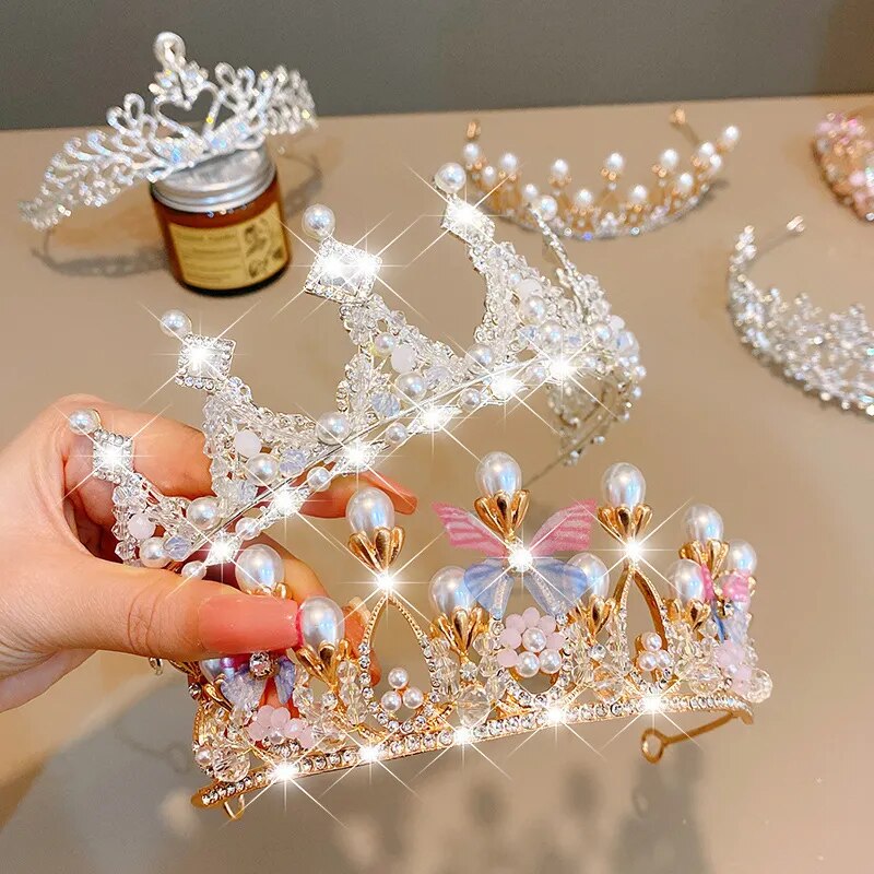 Crystal Queen Crowns and Tiaras with Headband for Women and Girls Princess Crowns Hair Accessories for Wedding Birthday Costume