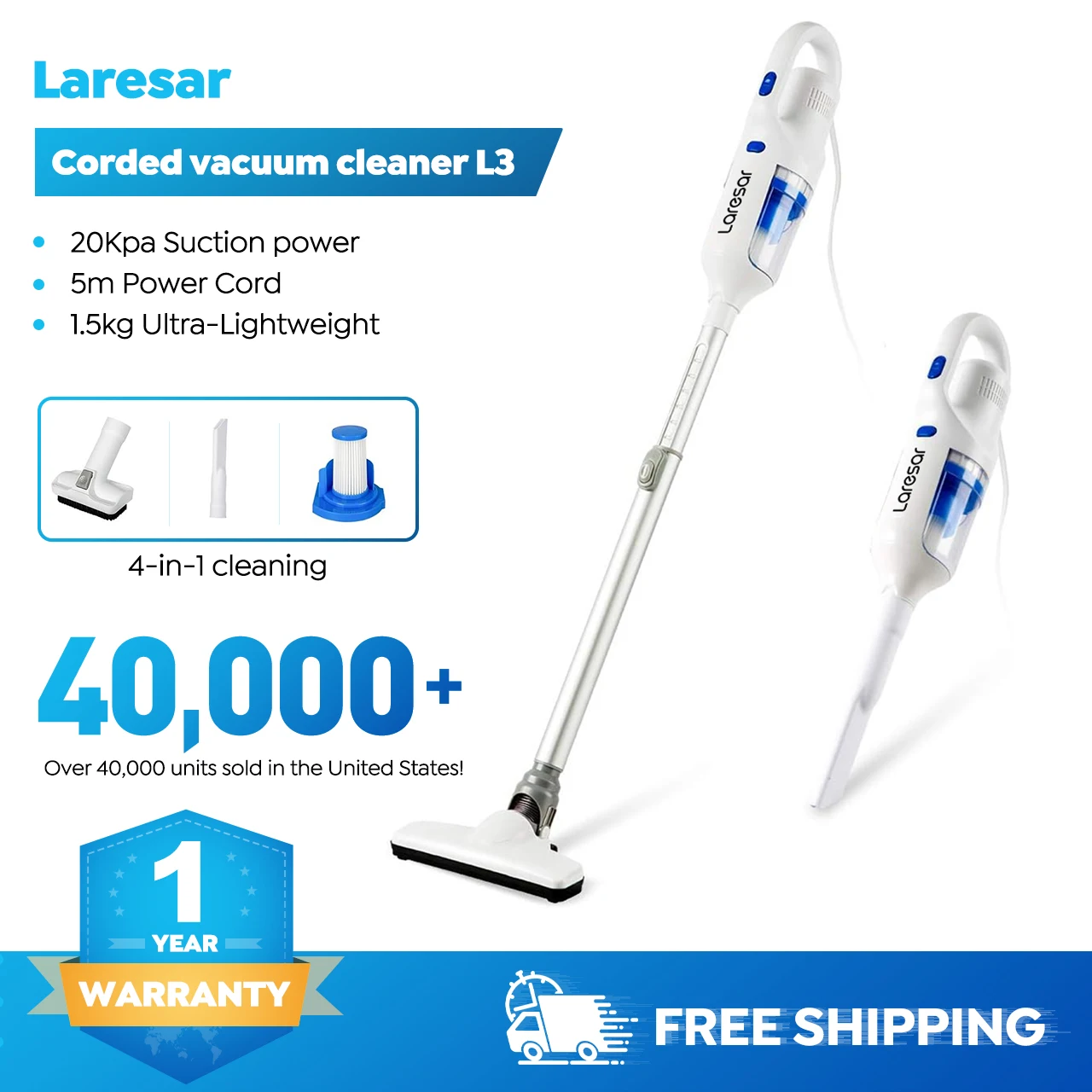 Laresar l3 400w 20000pa Staubsauger Haushalts gerät Handhad Smart Home Appliance Staub becher