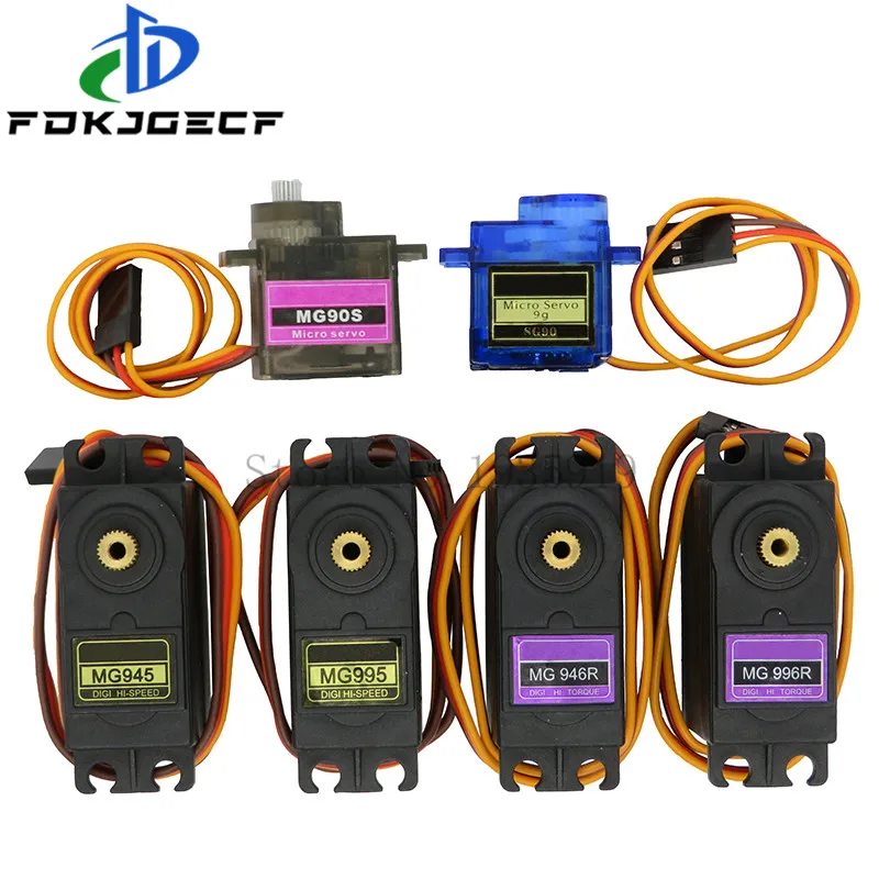 SG90 MG90S MG945 MG946 MG995 MG996 Servo Metall Getriebe für Modell Hubschrauber Boot Für Arduino