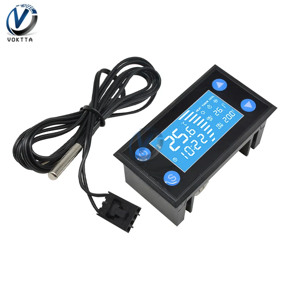 Hohe Präzision W1213 Intelligente Digitale Display Thermostat AC110-220V Temperatur Controller mit NTC Sensor für Aquarium