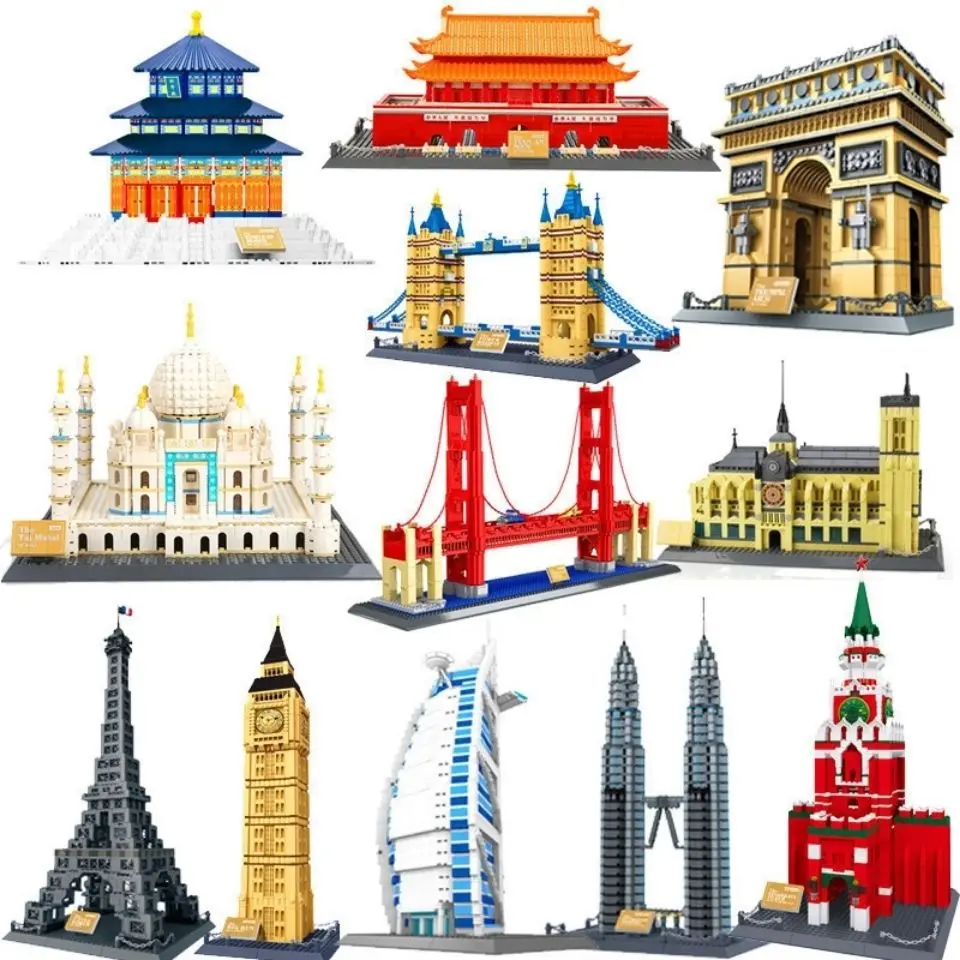Wange Architektur Taj Mahal Eiffelturm Louvre Paar London Big Ben Tower Bridge Russland New York