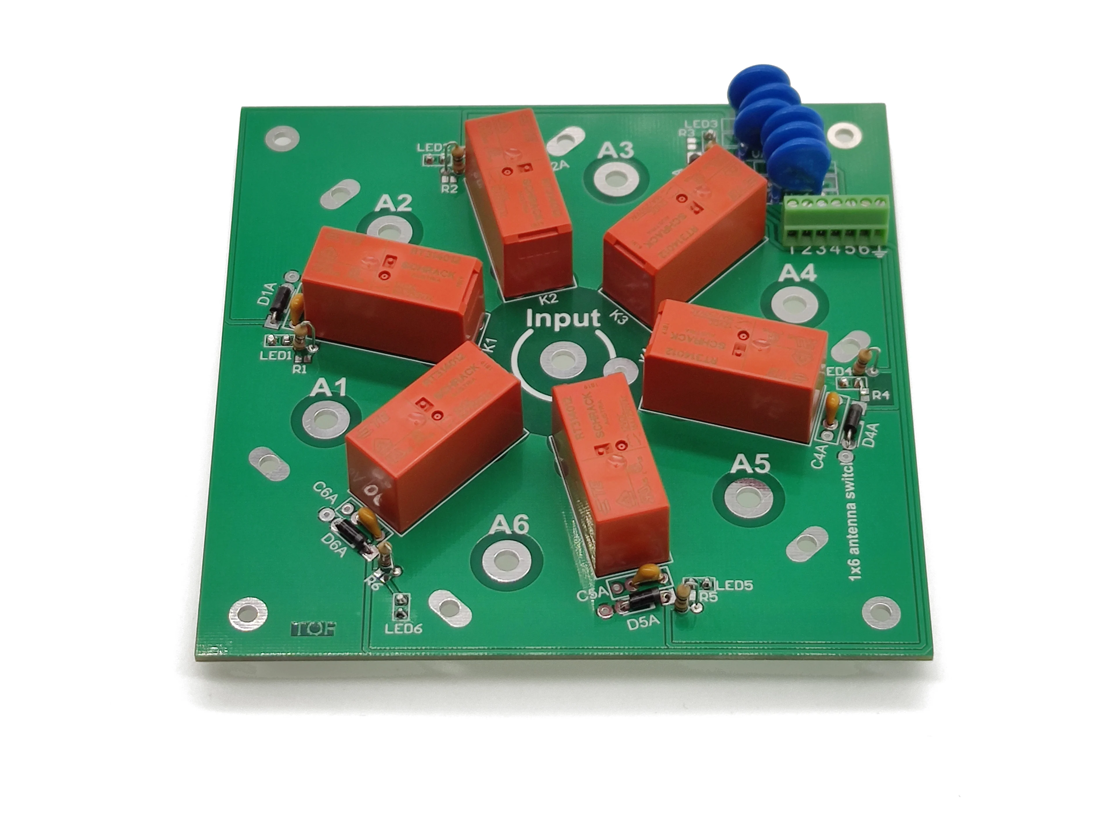 6-way DIY Kit 6:1 Coax Remote Antenne Schalter SO-239 1,8 MHz-60MHz
