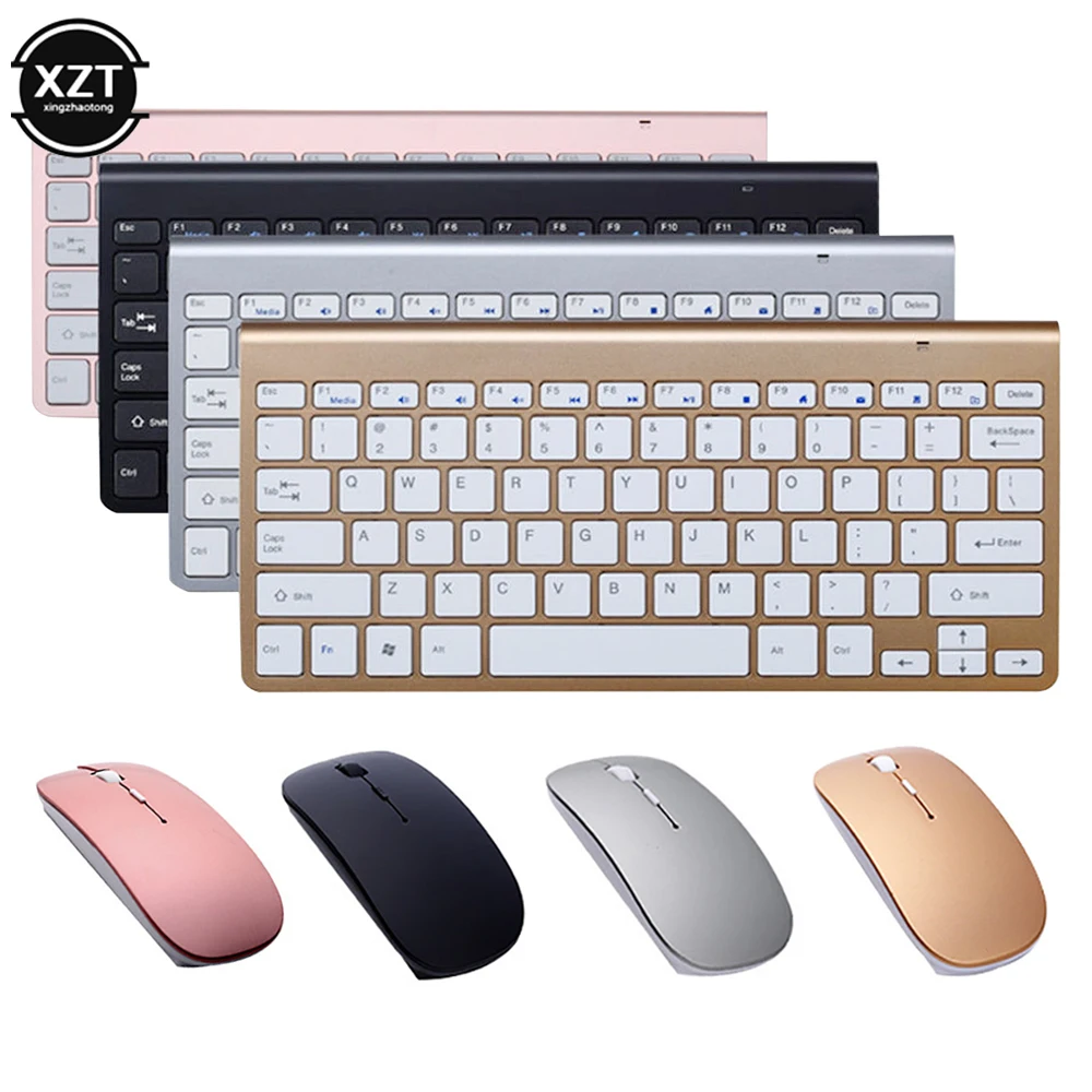 2,4G Wireless Tastatur und Maus Mini Multimedia Tastatur Maus Combo Set für Notebook Laptop Mac
