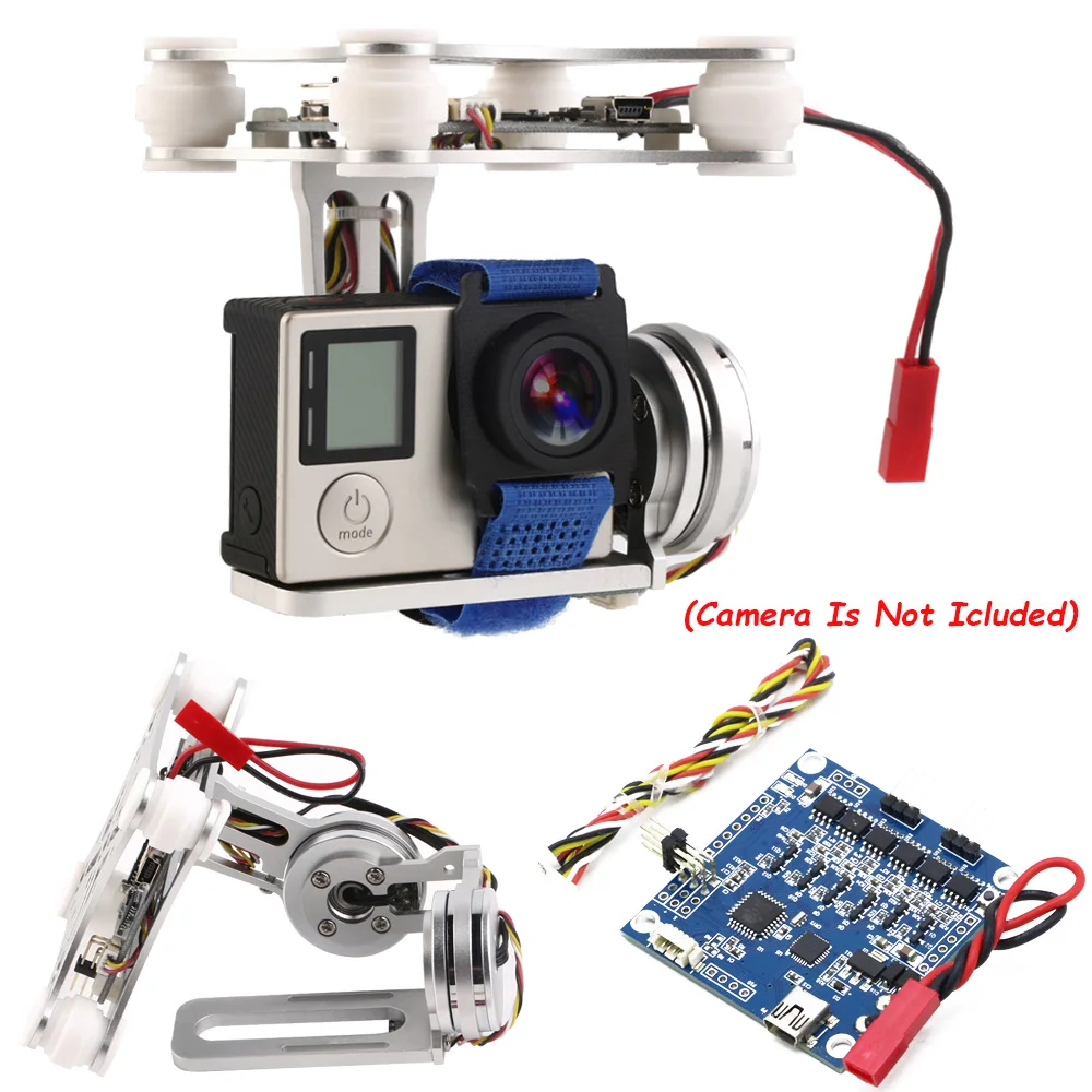 2-achse Bürstenlosen Gimbal Kamera Rahmen (145G) mit 2208 Motoren + BGC 3,0 Bürstenlosen Gimbal Controller Für SJ4000 Gopro 3 4 
