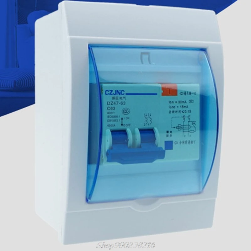 Wasserdichte Elektrische Verteilung Box Hause Schalter Schutzhülle für 2-3/3-4 Möglichkeiten Wand