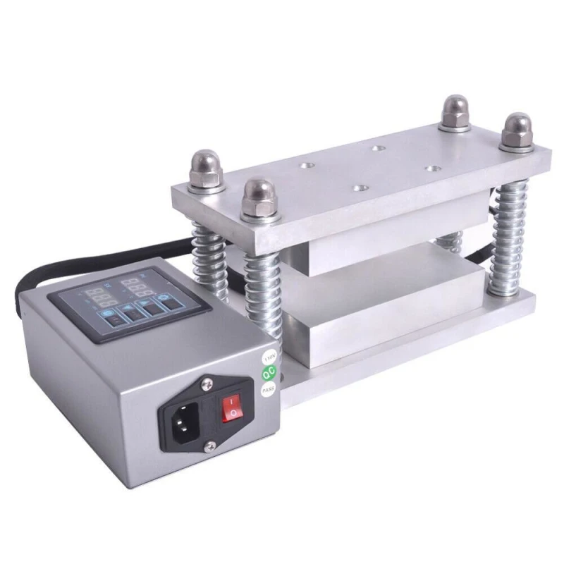 Max 20 Tonnen Druck 7,5 x15cm Doppel Kolophonium Wärme Drücken Platten mit TC Digital Control Rahmen Blume Wachs Öl Extraktion m
