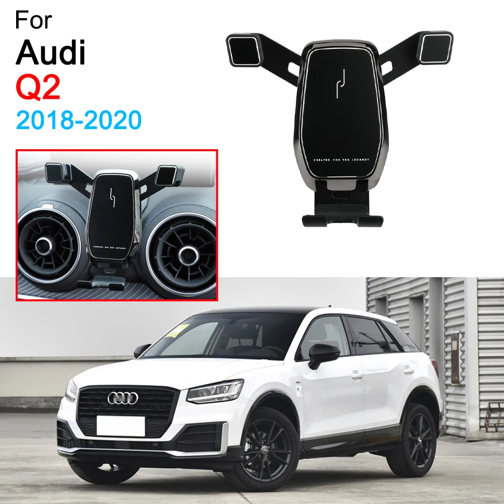 Autotelefonhalter Air Vent Mount Clip Clamp Handyhalter für Audi Q2 Zubehör 2018 2019 2020 2021 2022