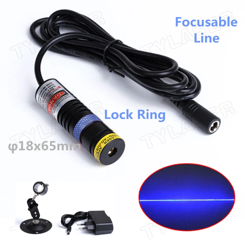 Line Blue Locator Fokussierbares D18*65 405 nm 30 mW 50 mW 100 mW 150 mW 200 mW Lasermodul