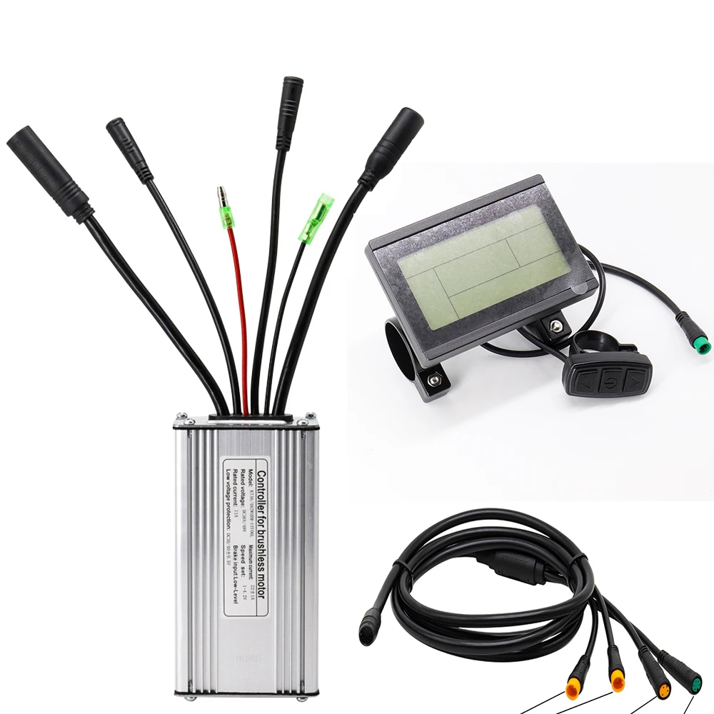 KT Elektrofahrrad-Controller, wasserdicht, für 36 V, 48 V, 350 W, 500 W, E-Bike-Nabenmotor,