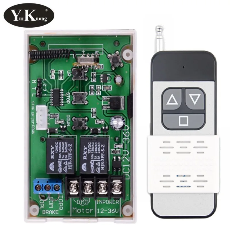 DC Motor Fernbedienung Schalter Controller 12V 16V 24V 36V Motor Nach Vorne Reverse Up Down Wand Sender manuelle Taste Begrenzte