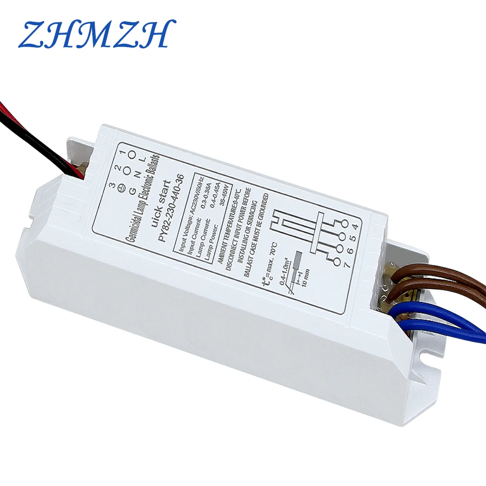 AC220V Universelle elektronische Vorschaltgeräte für 2G11 UV-Lampenröhre 4-18W 24W 36W 55W UV-keimtötende Lampe UVC-Sterilisatio