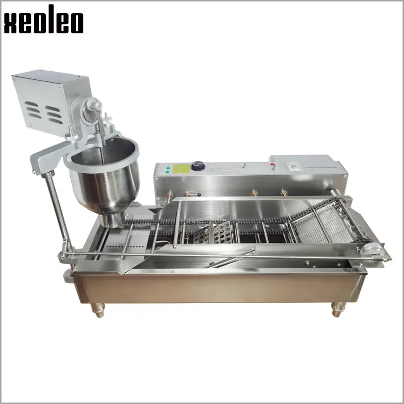 XEOLEO-Donut Maker Elétrica, Comercial, Bolo, Donut Maker, Produzir Waveform, Redondo, Esférico, 3