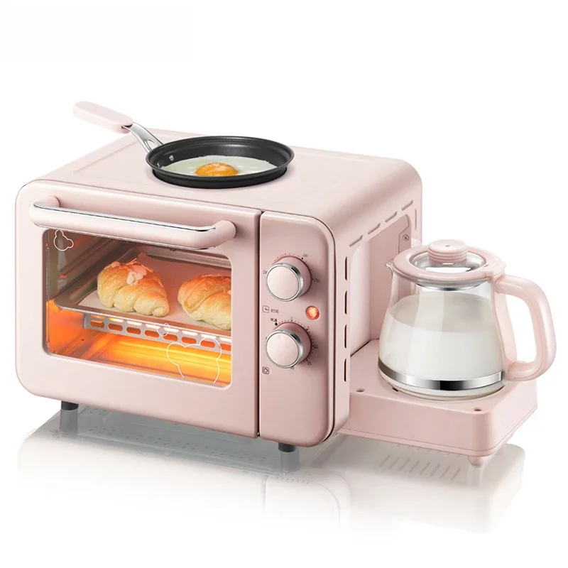 CUKYI Multifunktions 3 in 1 frühstück maschine 8L Elektrische mini Ofen Kaffee maker eier braten pan