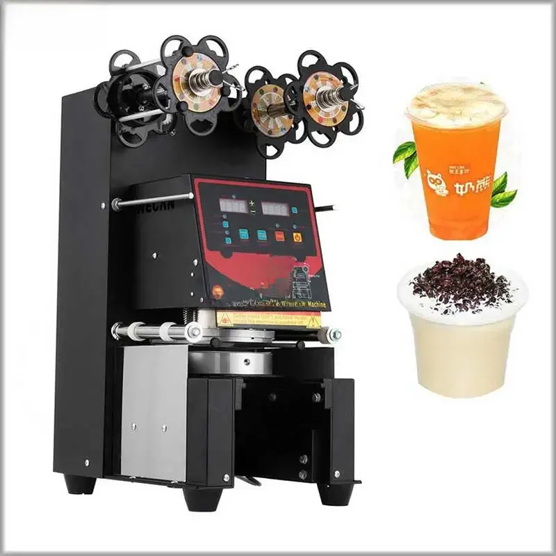 Xeoleo Volle Automatische Tasse dicht maschine Blase tee maschine Tasse sealer Für 90/95/98/120mm