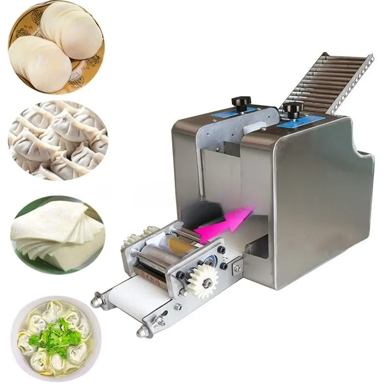 Elektrische knödel haut roti maker/knödel wrapper, der maschine/wonton blatt, der maschine mit kein