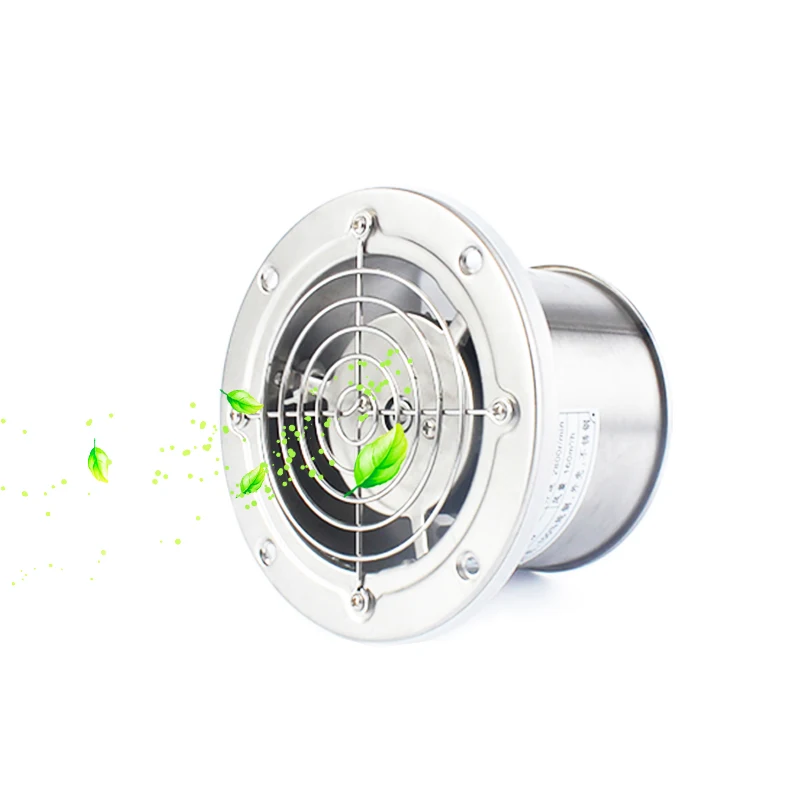 Dmwd 4 Zoll Rohr Edelstahl Abluft ventilator Fenster Kanal Lüftungs gebläse 4 ''Toilette Küche
