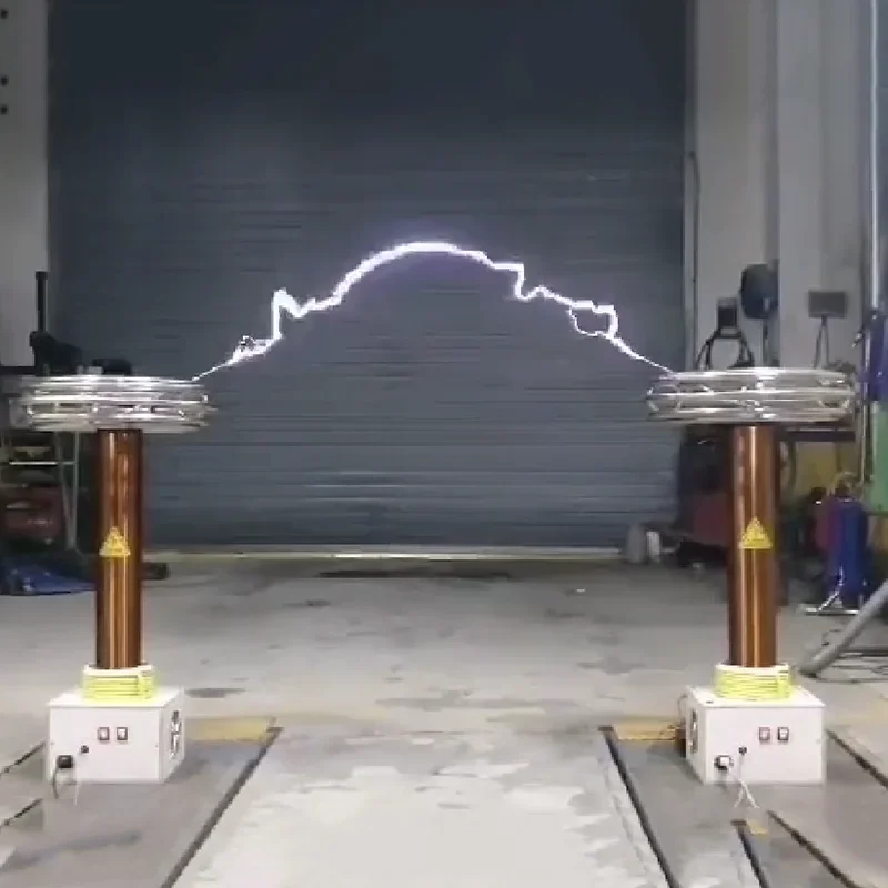 Benutzerdefinierte Künstliche Blitz Zeigen Elektrische Sonic Tesla Spule 0,3 m Flash Plasma Horn 1,5